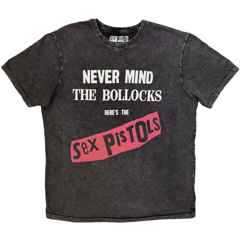 Sex Pistols - Never Mind The Bollocks Original Album Mens Tshirt - Grey